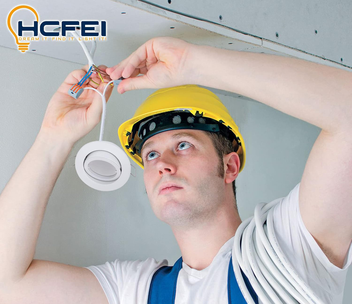 NIEKOMPLETNY Zestaw 7 oczek LED HCFEI 5W 230V białe 3000K 68mm 885062