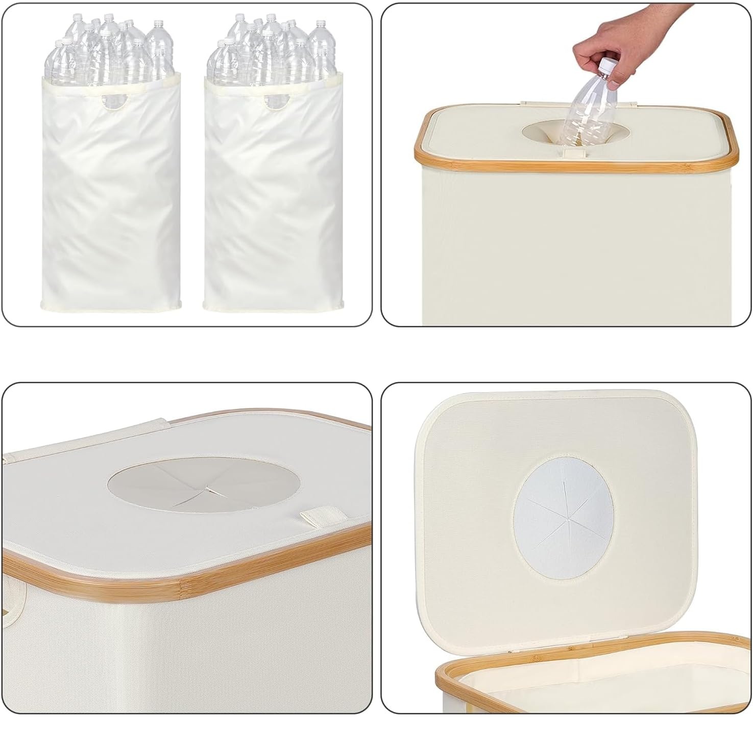 UŻYWANE  Pojemnik na butelki z kaucją iEGrow  z workiem beżowy