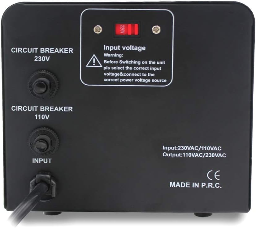 Konwerter napięcia 2000 VA 110V transformator pierścieniowy VTEU-2000 IEC