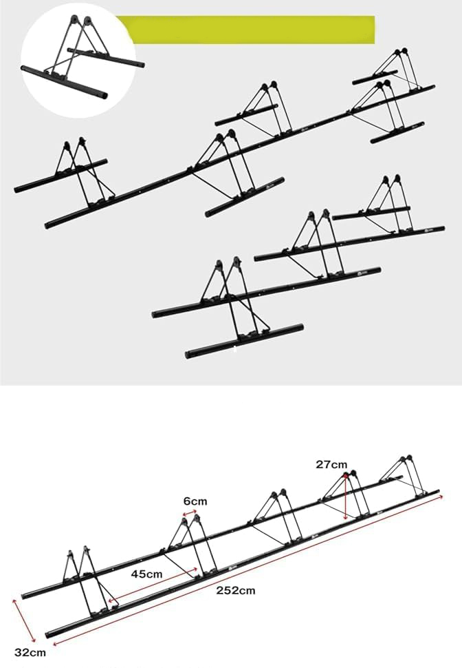 Stojak rowerowy na 3/5 rowerów GORIX GX-319S-5 regulowany stojak podłogowy