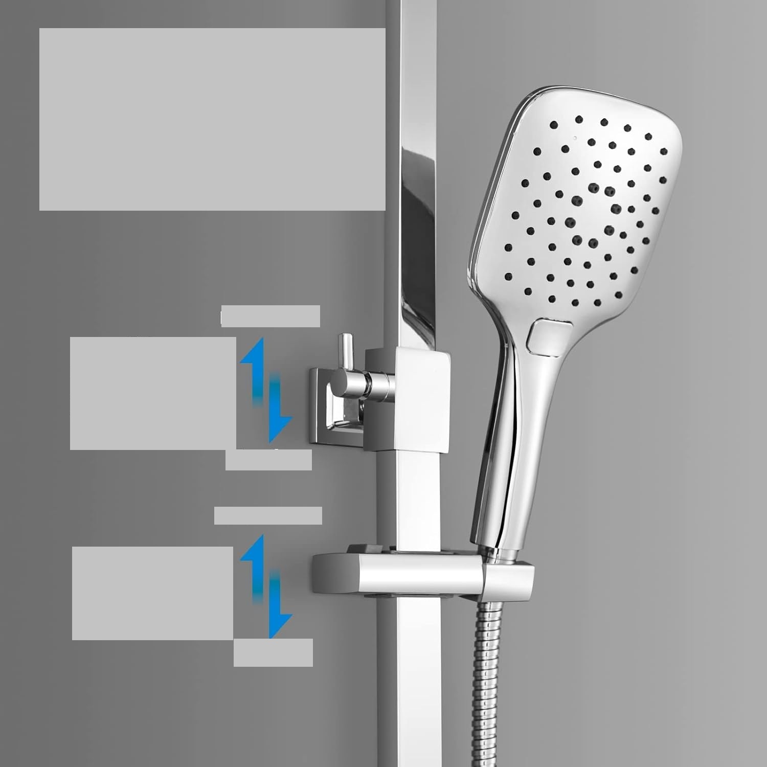 System prysznicowy KOMIRO kwadratowy 30x30 cm z deszczownicą (z defektem)
