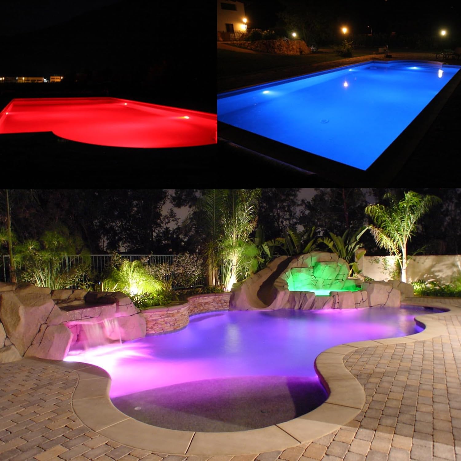 Reflektor LED basenowy LyLmLe PAR56 35W RGB IP68 oświetlenie basenowe