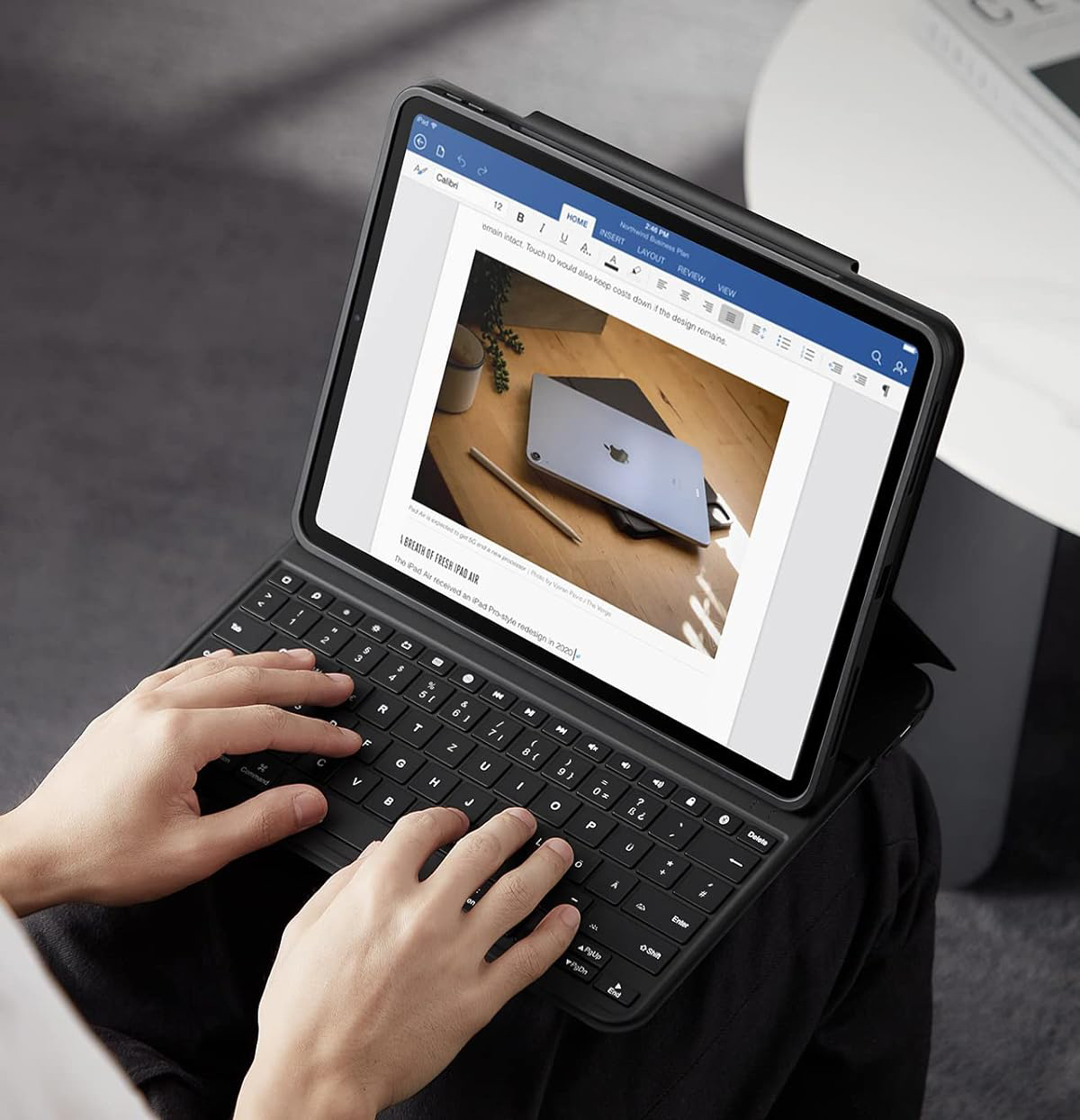 Uszkodzony Etui z klawiaturą ESR Ascend Case Lite, do iPad Pro 12.9 2022-21