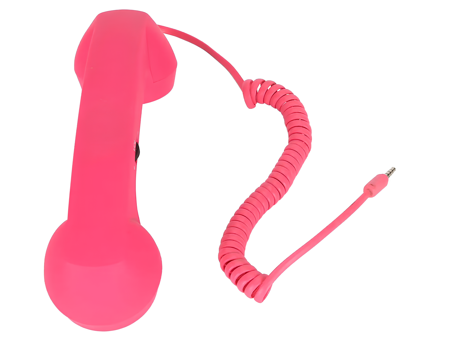 Zestaw słuchawkowy w formie słuchawki RESTEQ do smartfona różowy