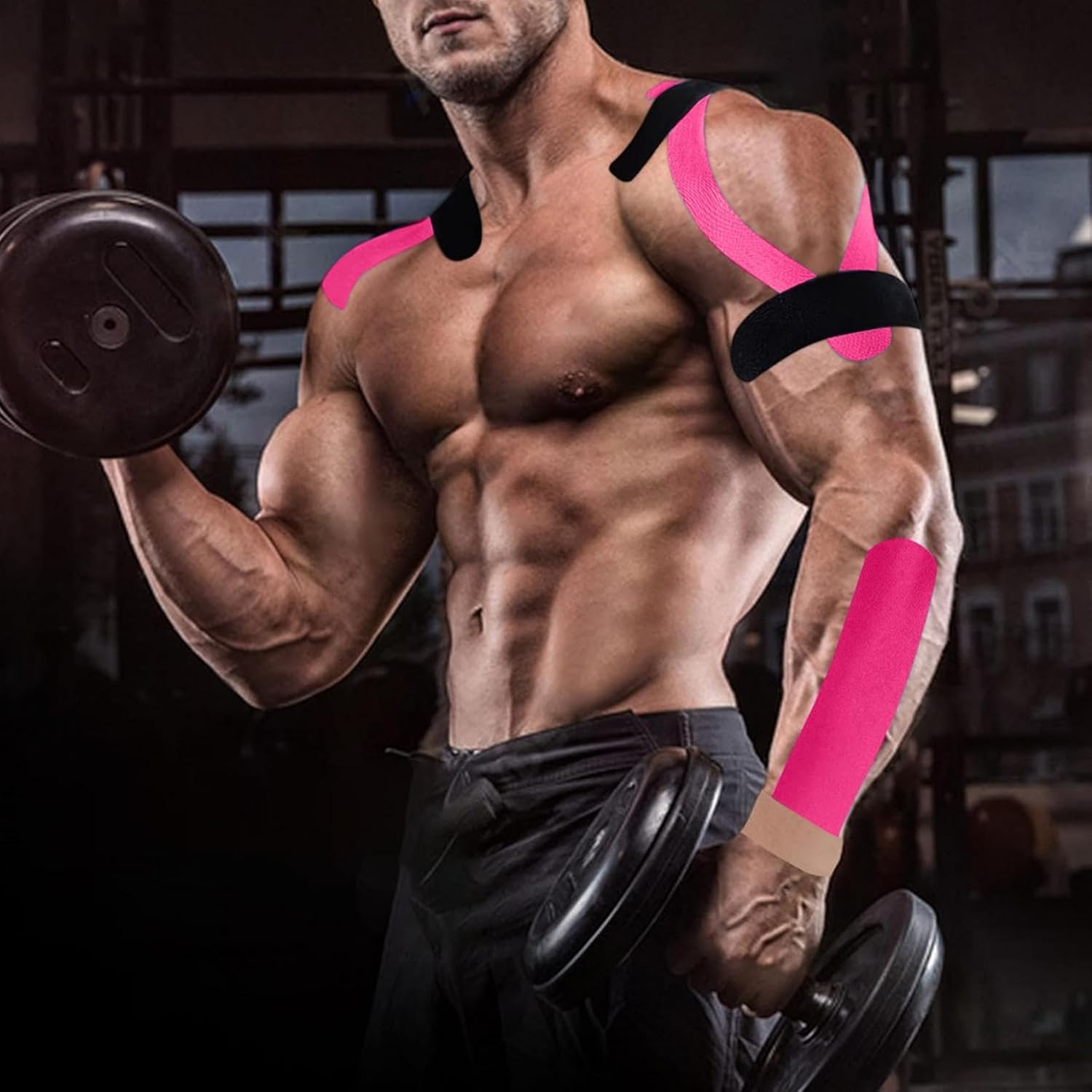 Taśmy kinezjologiczne elastyczne 50mmx5m zestaw 5 kolorowych