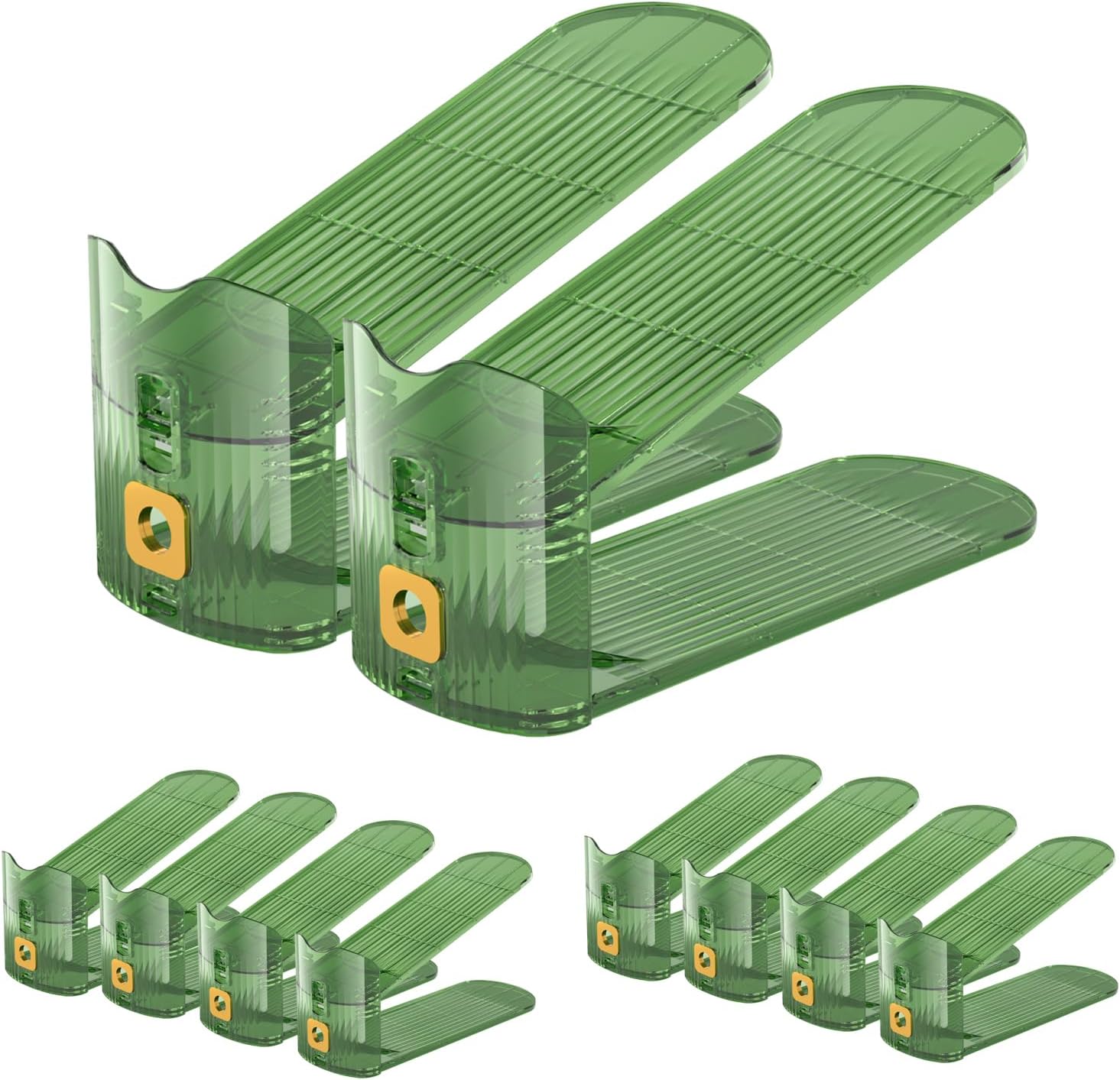 Organizer do butów Glsake regulowany przezroczysty do szafy 20 szt.