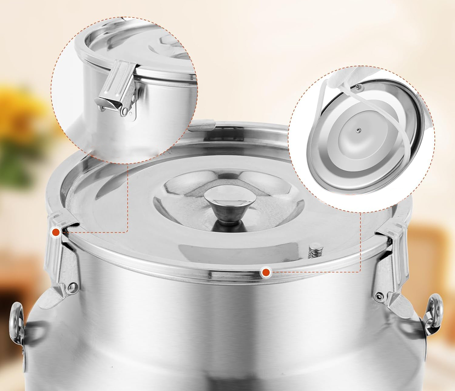 Dzbanek ze stali nierdzewnej 304 10L z kranikiem do mleka wina napojów