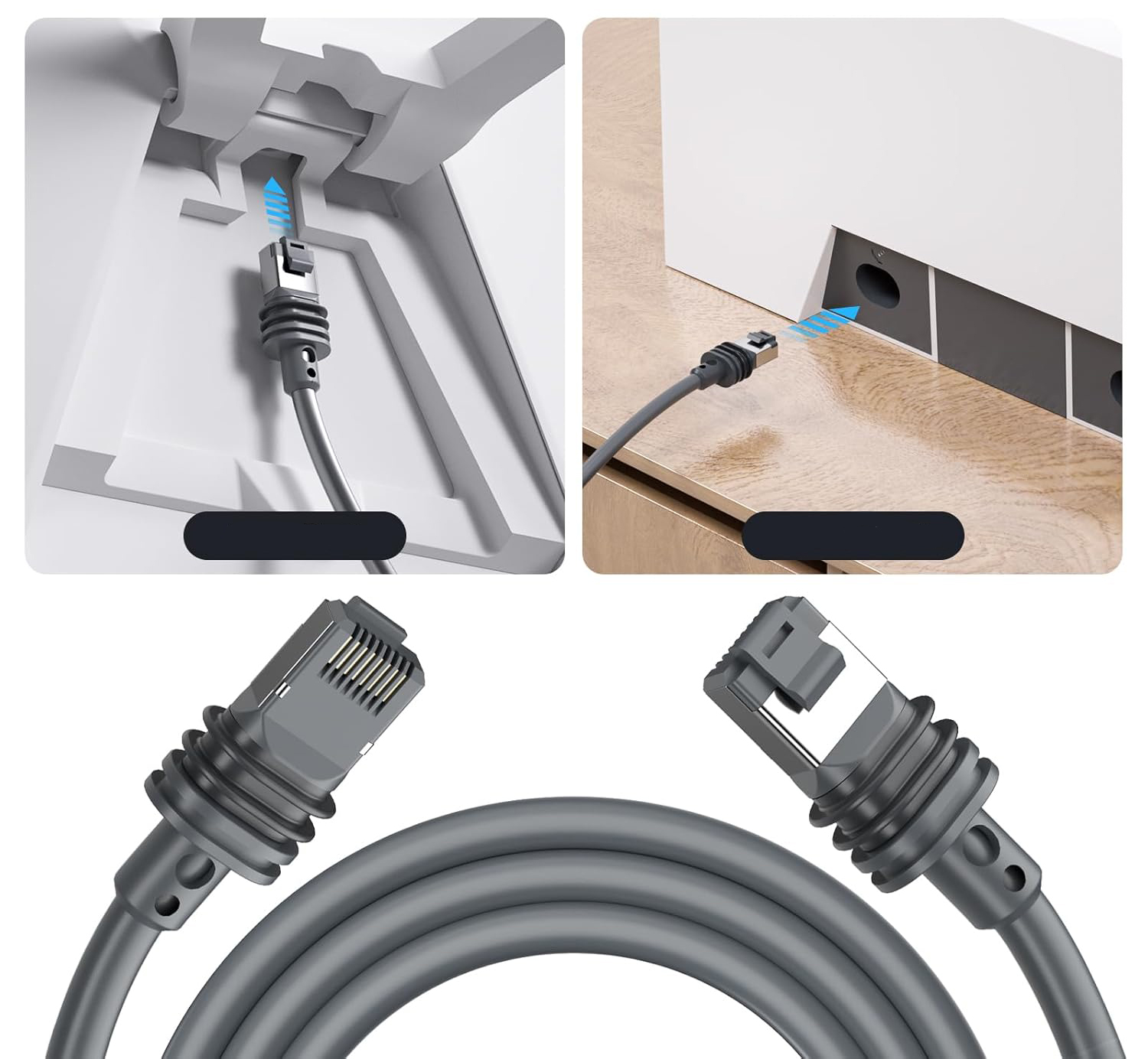 Używany Kabel przedłużający PonJel RJ45 do satelity Starlink V3, 23 metry