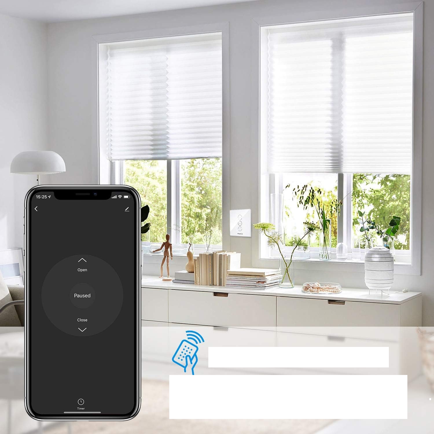 NIEKOMPLETNY Przełącznik rolet Maxcio WF-CS01 kompatybilny z Alexa 2 szt