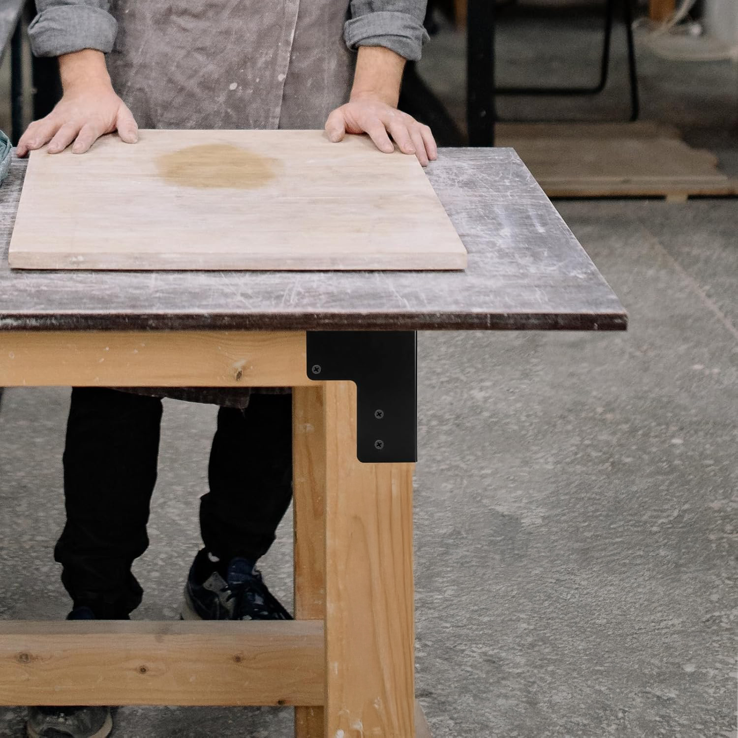 Kątowniki stalowe Cskunxia 8 sztuk wsporniki narożne do blatu tarasu