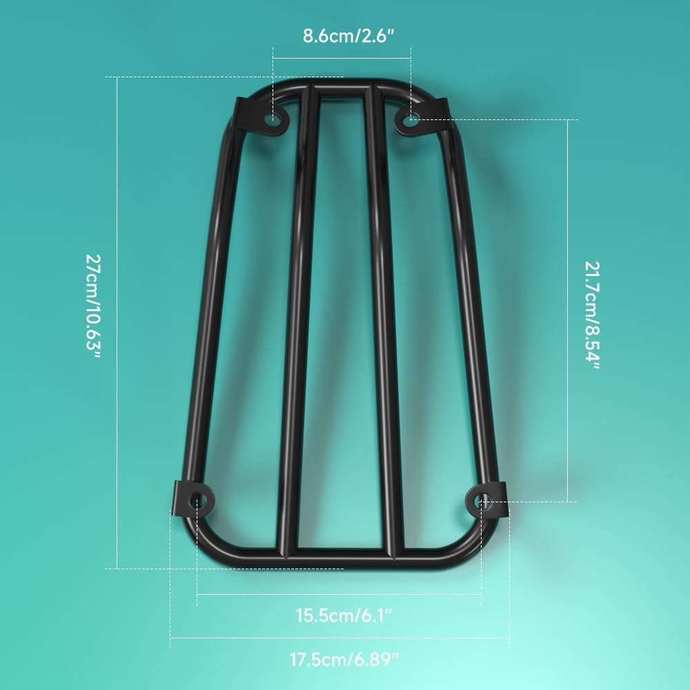 Bagażnik motocyklowy Artudatech do Vespa GT GTS GTV 125-300 czarny matowy