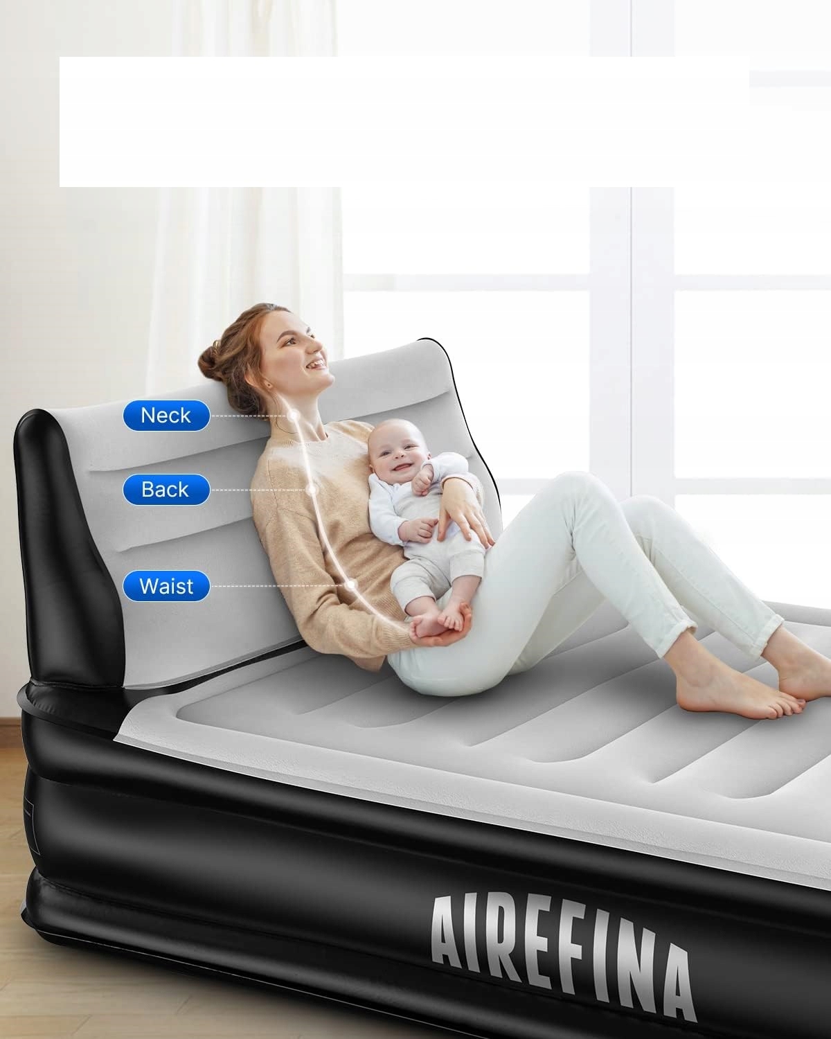 Materac dwuosobowy AIREFINA AF-A04 190 x 137 x 38 cm