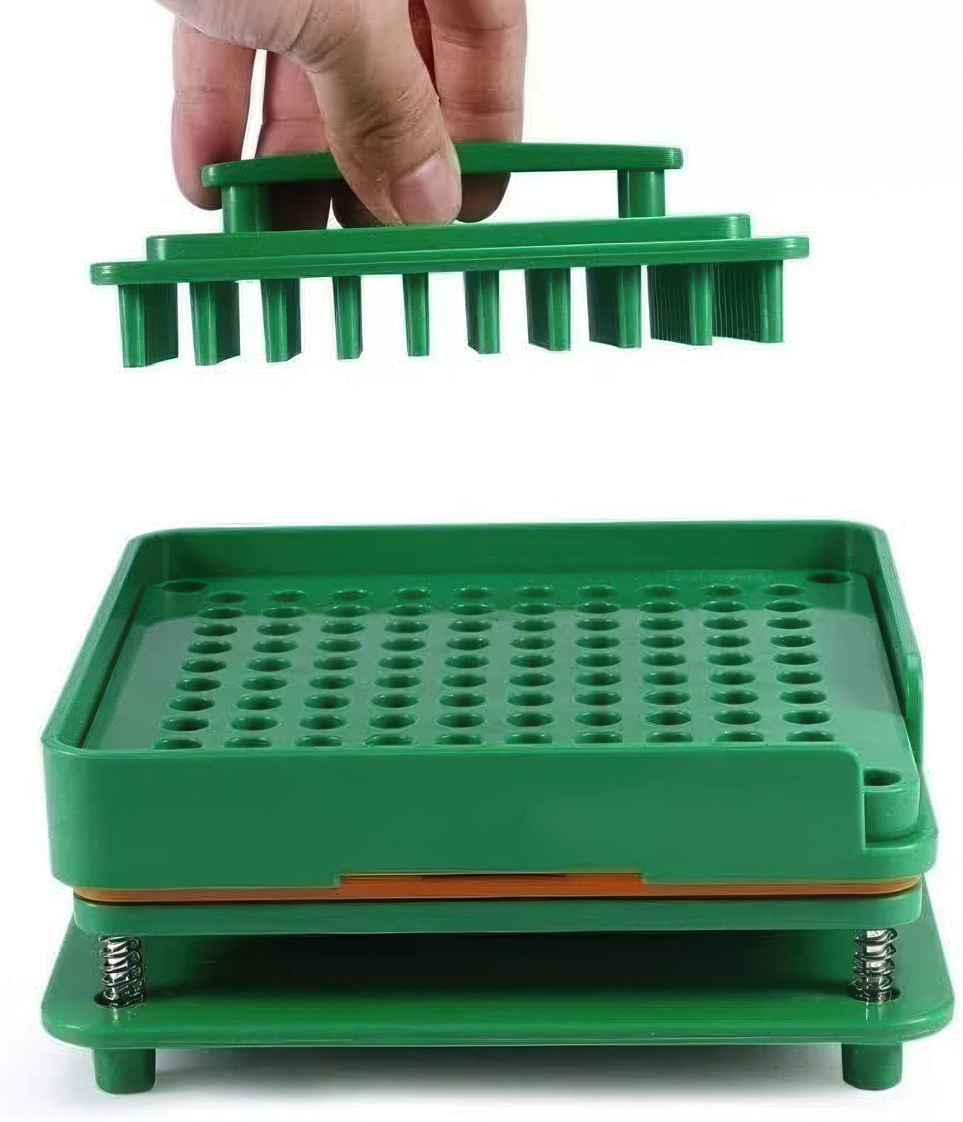 Ręczny kapsulator do kapsułek „0” na 100 komórek do napełniania proszkiem