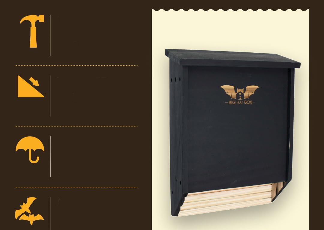 Domek dla nietoperzy WildYard dwukomorowy budka z naturalnego drewna