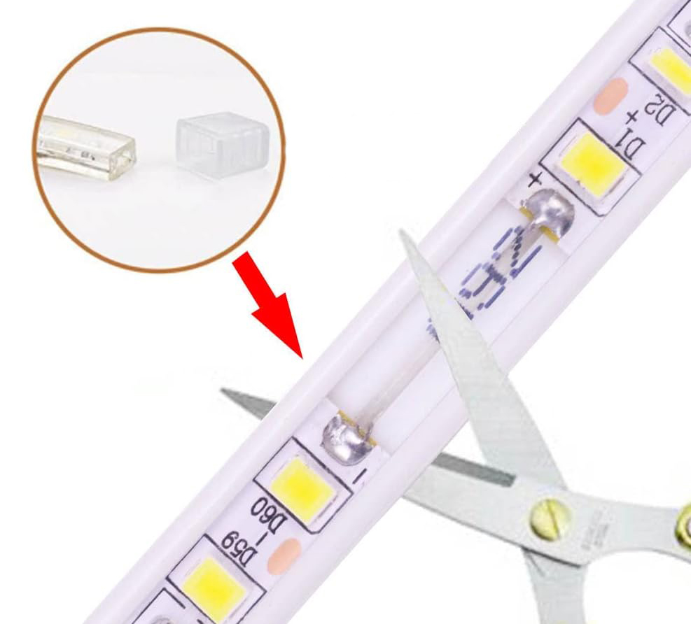 UŻYWANA Taśma LED pcning SMD 5730, 230 V, 3000 K, ciepła biel, 15 metrów