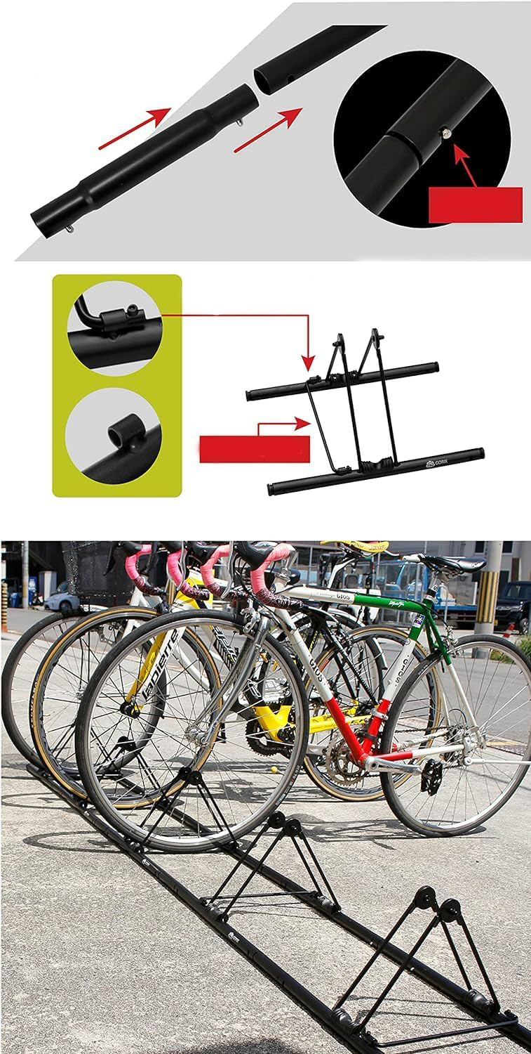 Stojak rowerowy na 3/5 rowerów GORIX GX-319S-5 regulowany stojak podłogowy