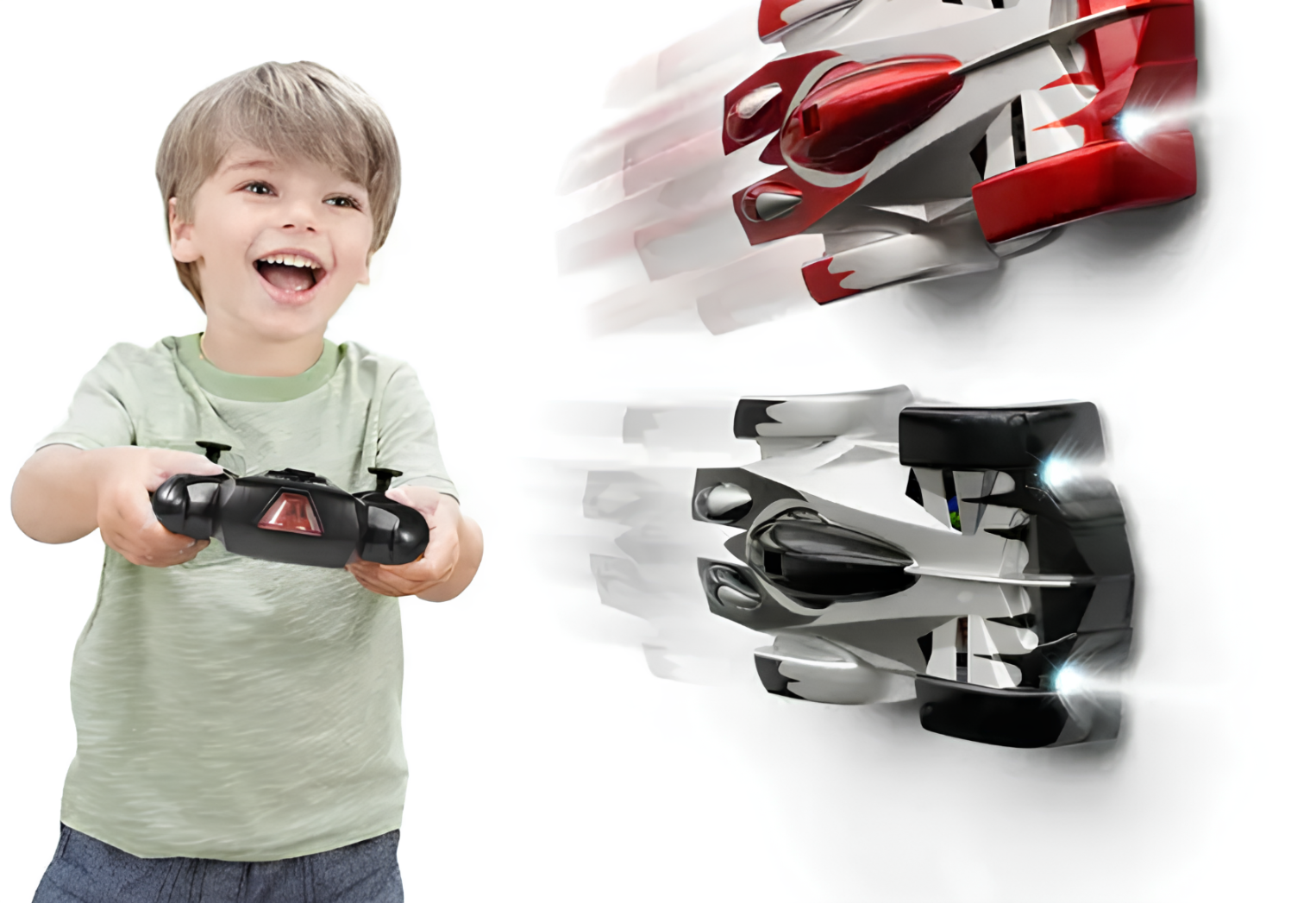 Samochodzik RC jeżdżący po ścianach i suficie (15x8x4,3 cm)