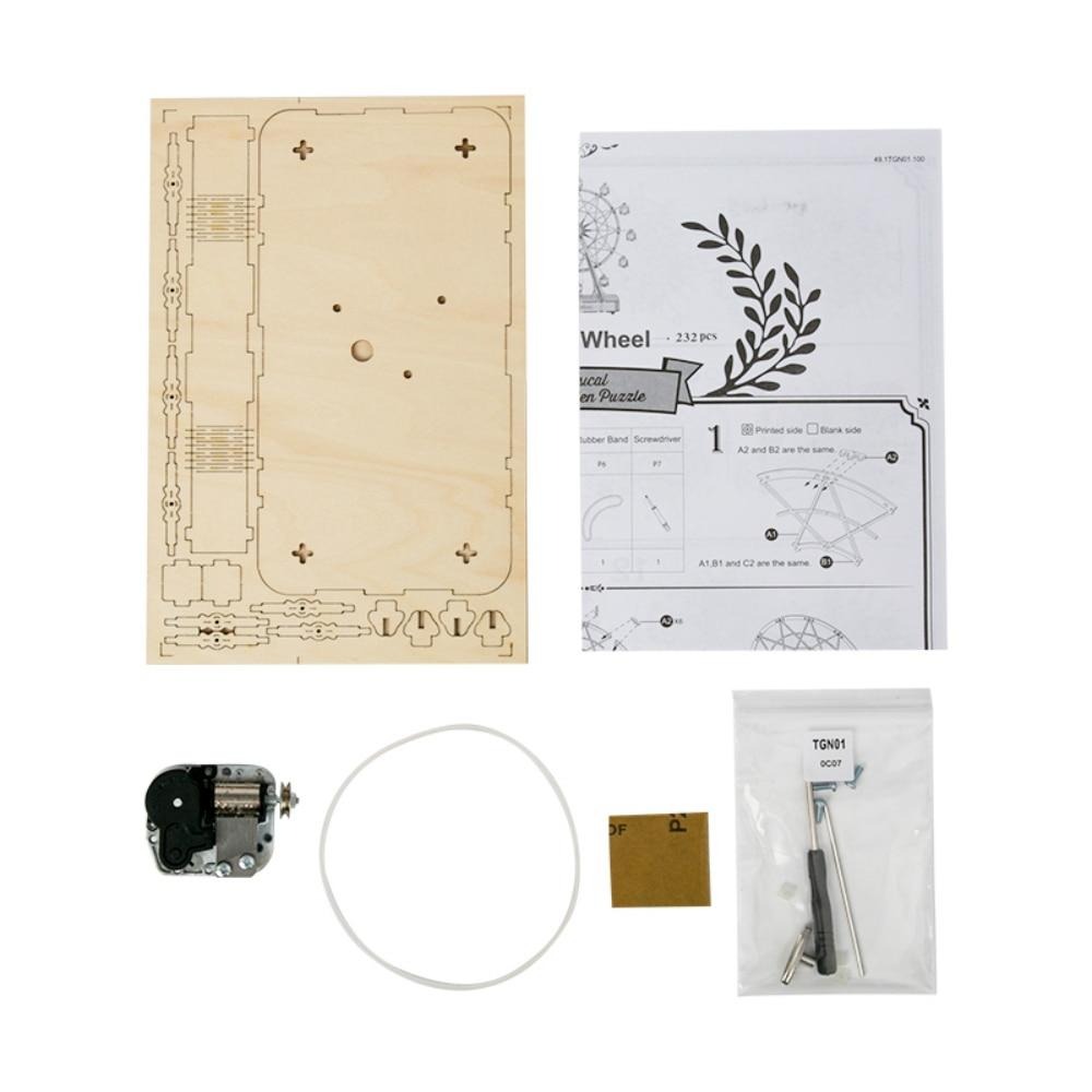 Konstruktor 3D model Robotime Diabelski Młyn 232 elementy, 28 x 10 x 34 cm