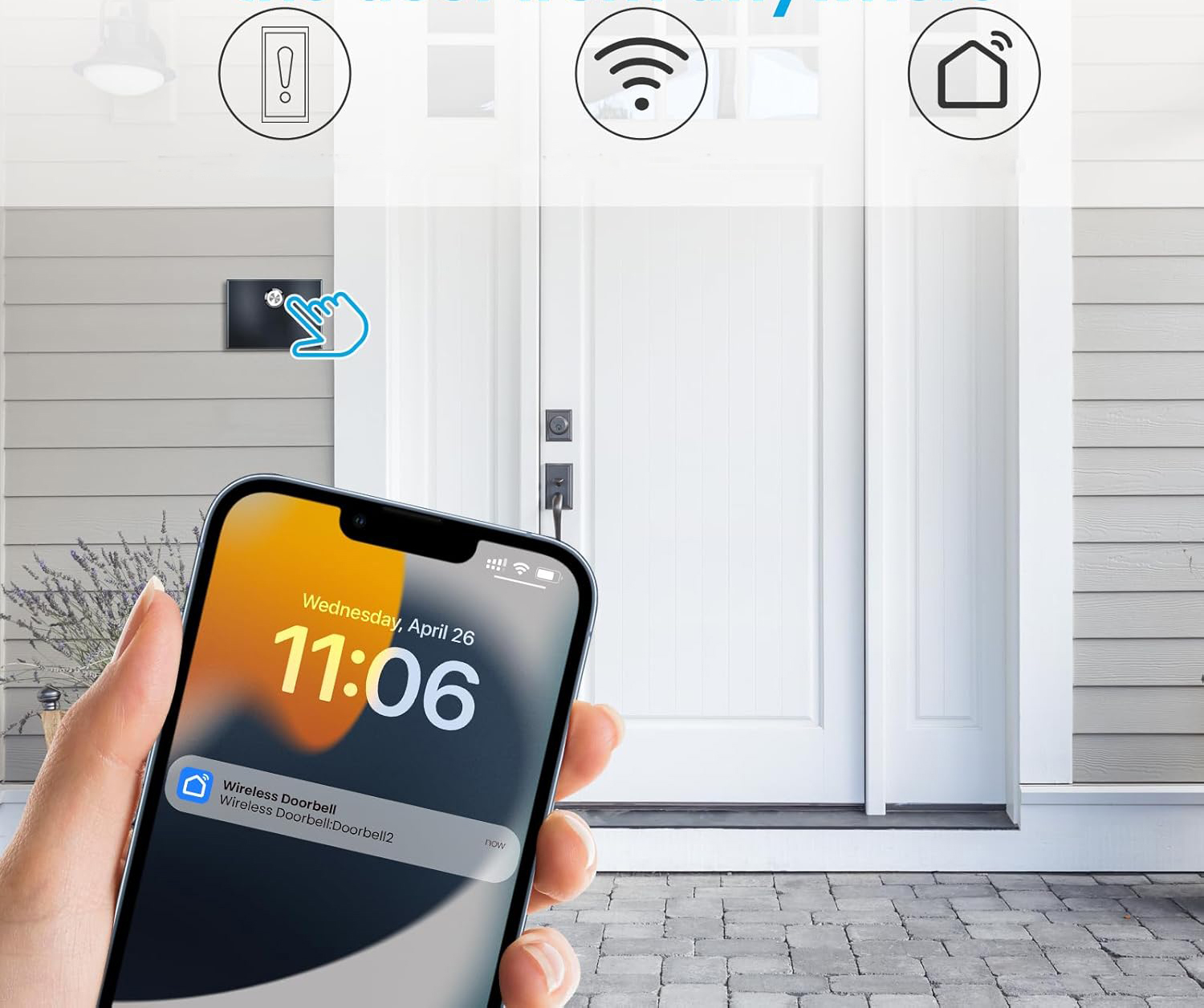 Zestaw przedłużacza bezprzewodowego do dzwonka BITIWEND 6 32V DC 3V WLAN