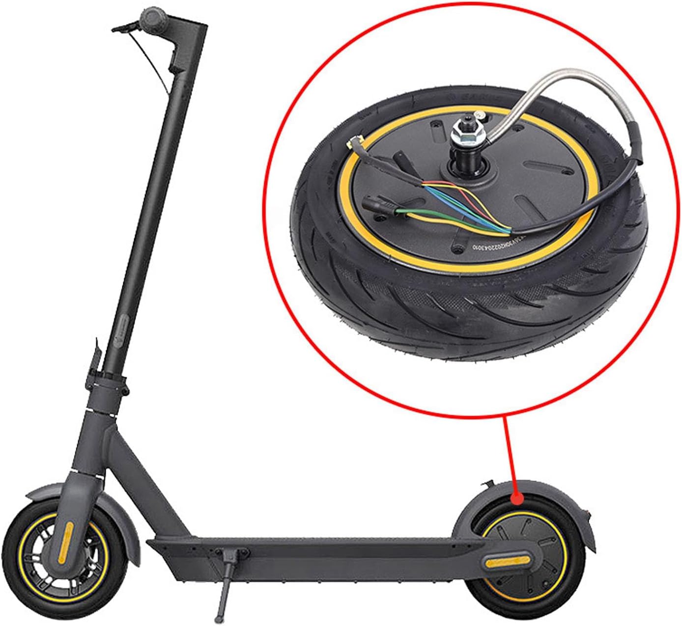 Tylne koło do hulajnogi elektrycznej G30 BuyWeek silnik 350W