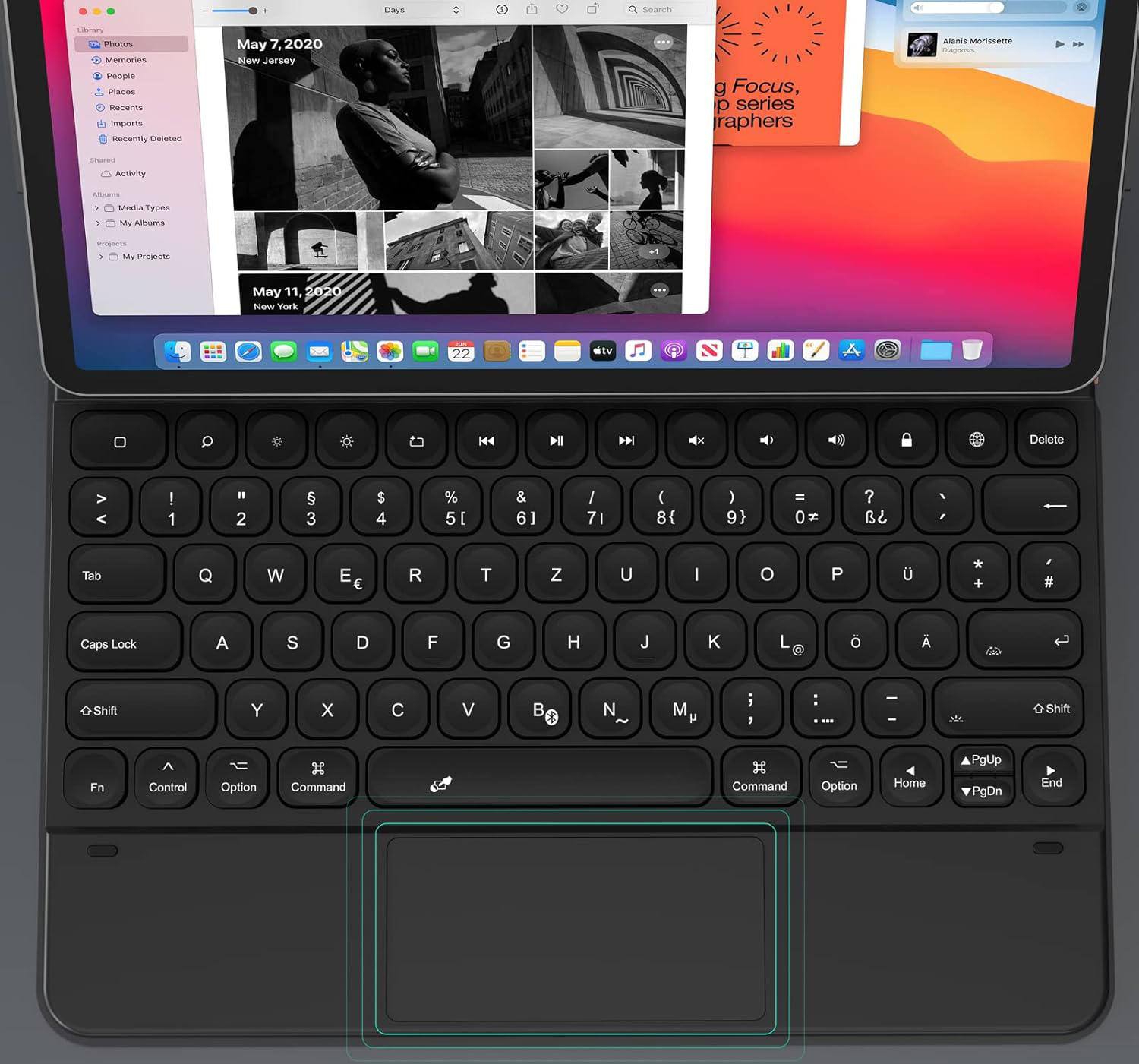 Używany Etui Doohoeek DJC-MC12.9 z klawiaturą i gładzikiem do iPad Pro