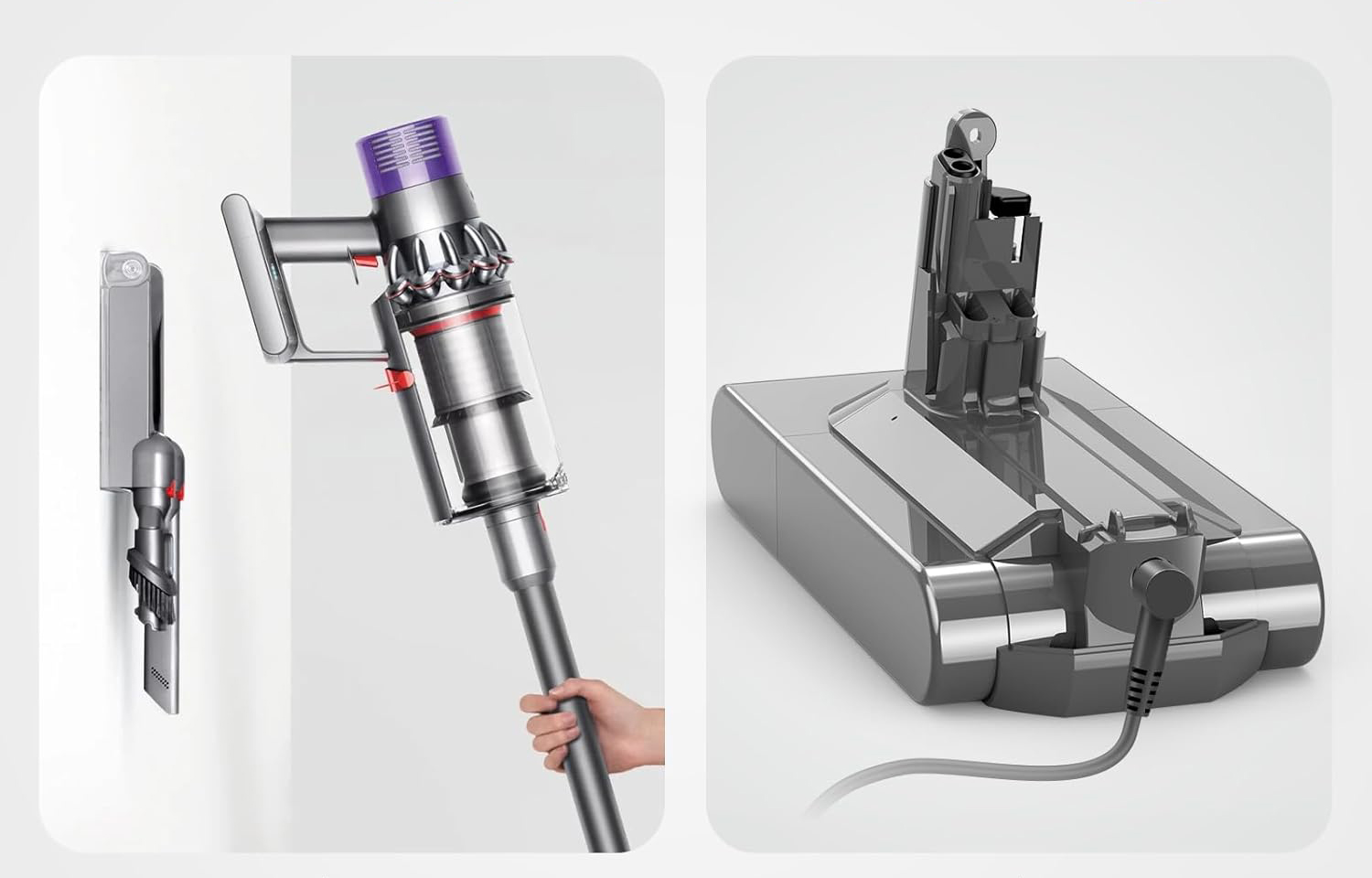 Akumulator ASUNCELL, 3900 mAh, do Dyson, 21,5 x 11,7 x 9,3 cm