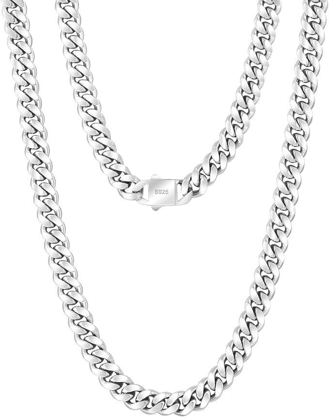 Łańcuch męski KRKC&CO 8–14mm stal nierdzewna srebro 925 55,9cm