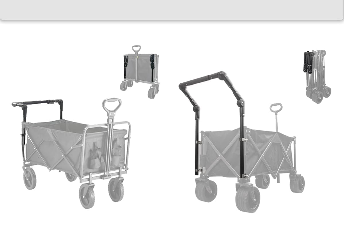 Uchwyt do wózka uniwersalny składany stalowe łączniki do wózków ogrodowych