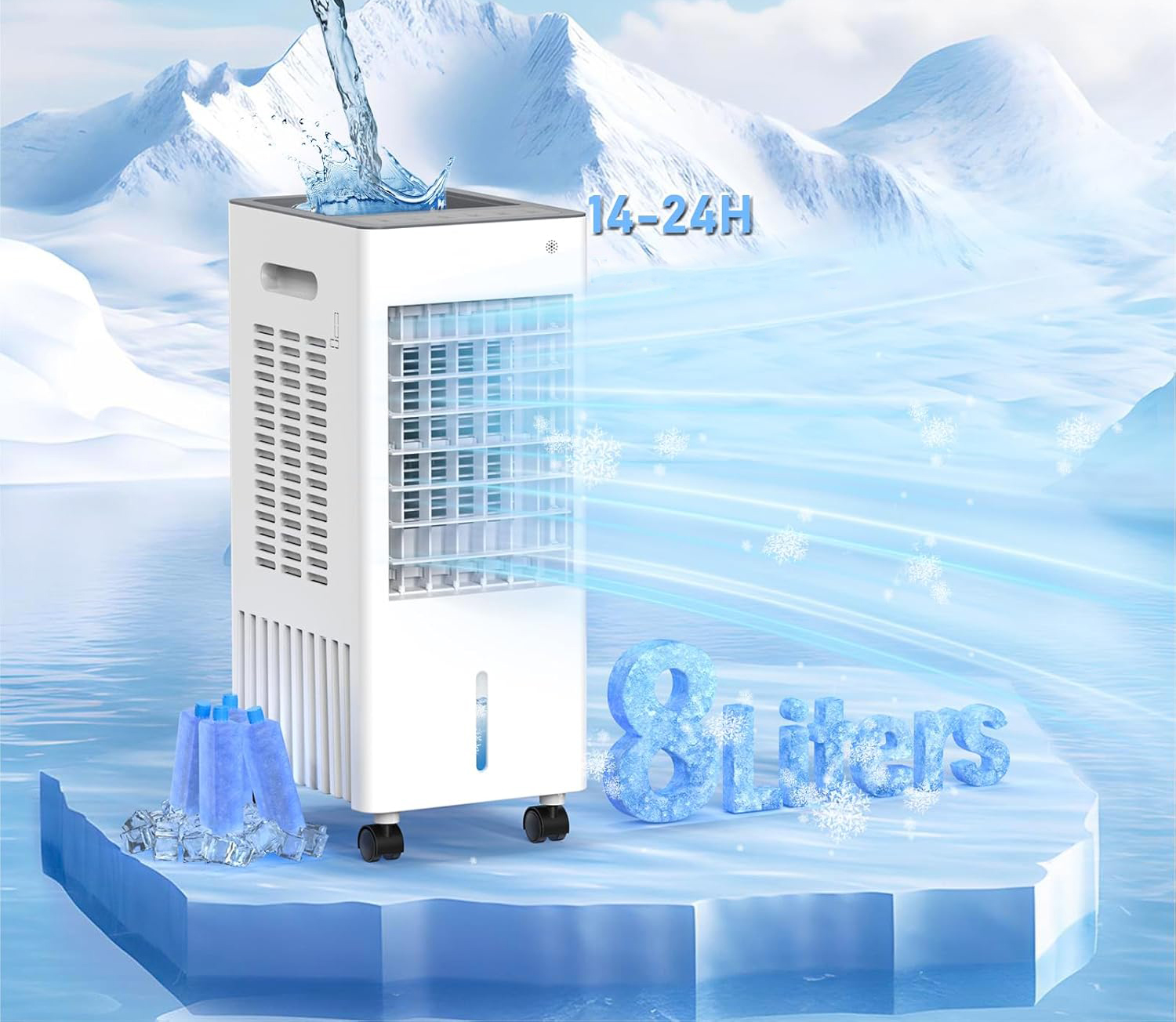 Klimatyzator przenośny 4w1 A++ Eysddifr YZ-1000R (z defektem)