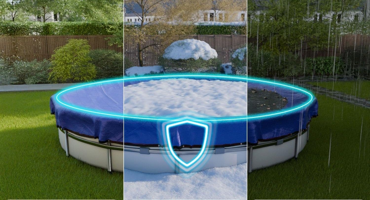 Pokrywa basenowa Planenfux PP03-BL okrągła Ø 520 cm do basenu 420-460 cm