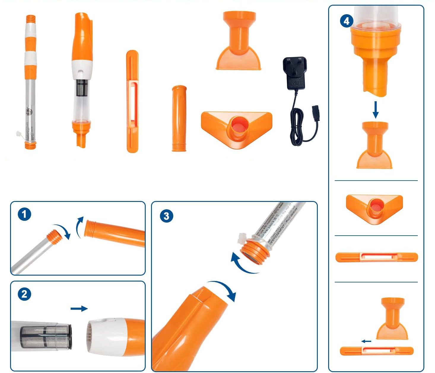 UŻYWANE Odkurzacz basenowy 3w1 PoolyPoly 1814 bezprzewodowy ręczny