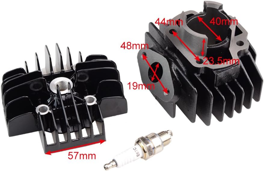 UŻYWANE/NIEKOMPLETNY Cylinder Piston Ring Head Gasket Kit do Yamaha PW50/QT
