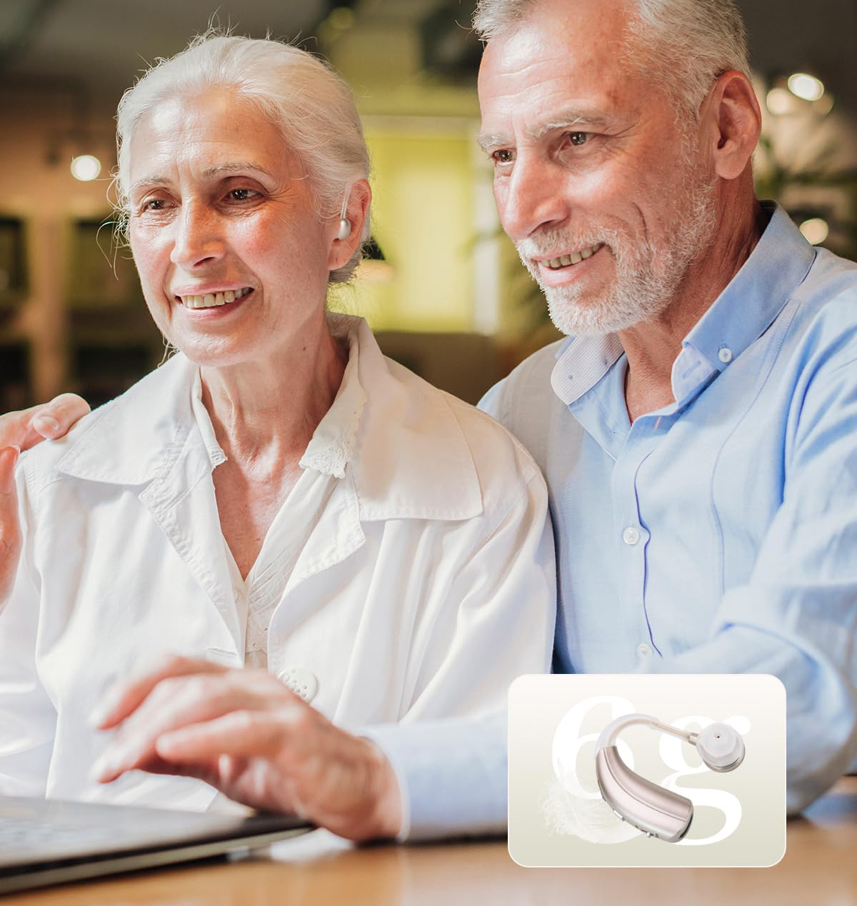 Aparat słuchowy Britzgo VHP-1301 z regulacją głośności ładowanie USB-C