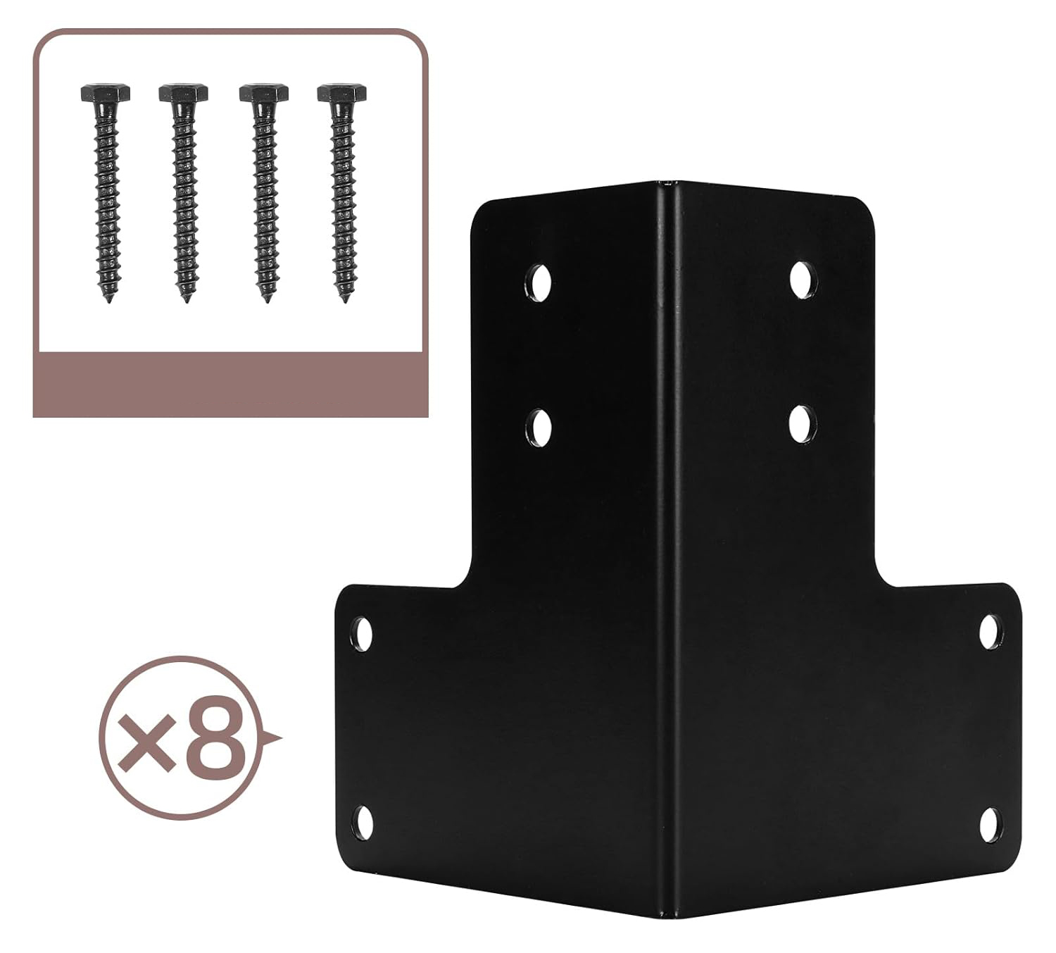 Kątowniki stalowe Cskunxia 8 sztuk wsporniki narożne do blatu tarasu