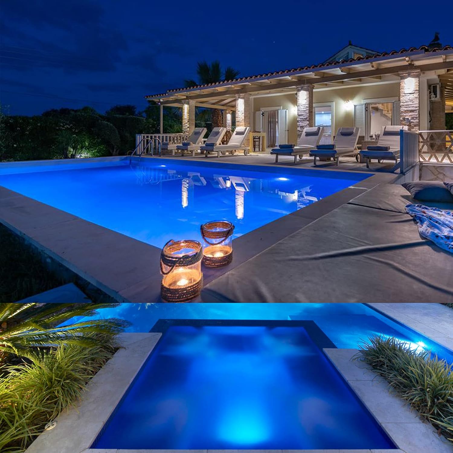 Lampa basenowa LED LyLmLe 35W podwodna IP68 3000K 2800lm 12V R-PL34-S35W