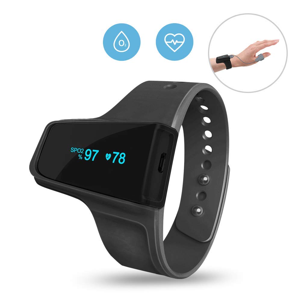 Pulsoksymetr nadgarstkowy Bluetooth z pomiarem SpO₂ i tętna ViATOM