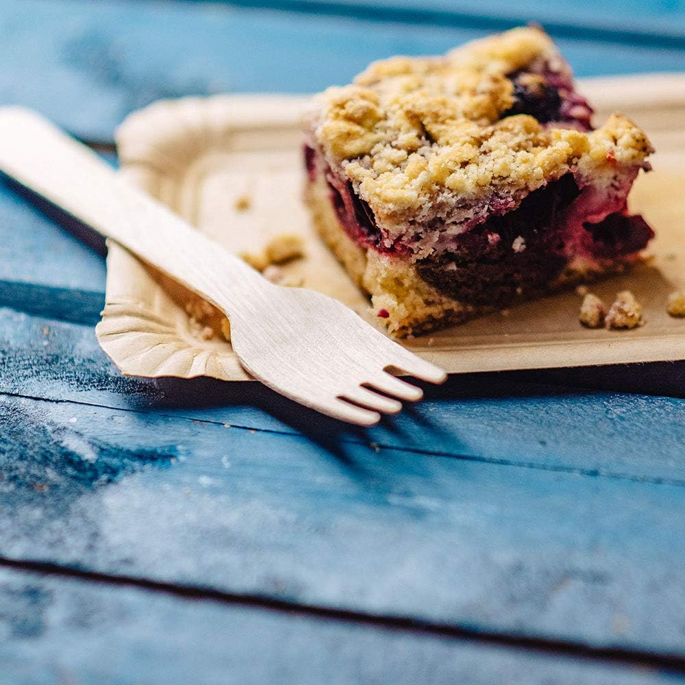 Sztućce drewniane widelec nóż łyżka biodegradowalne BIOZOYG 16cm 400 szt