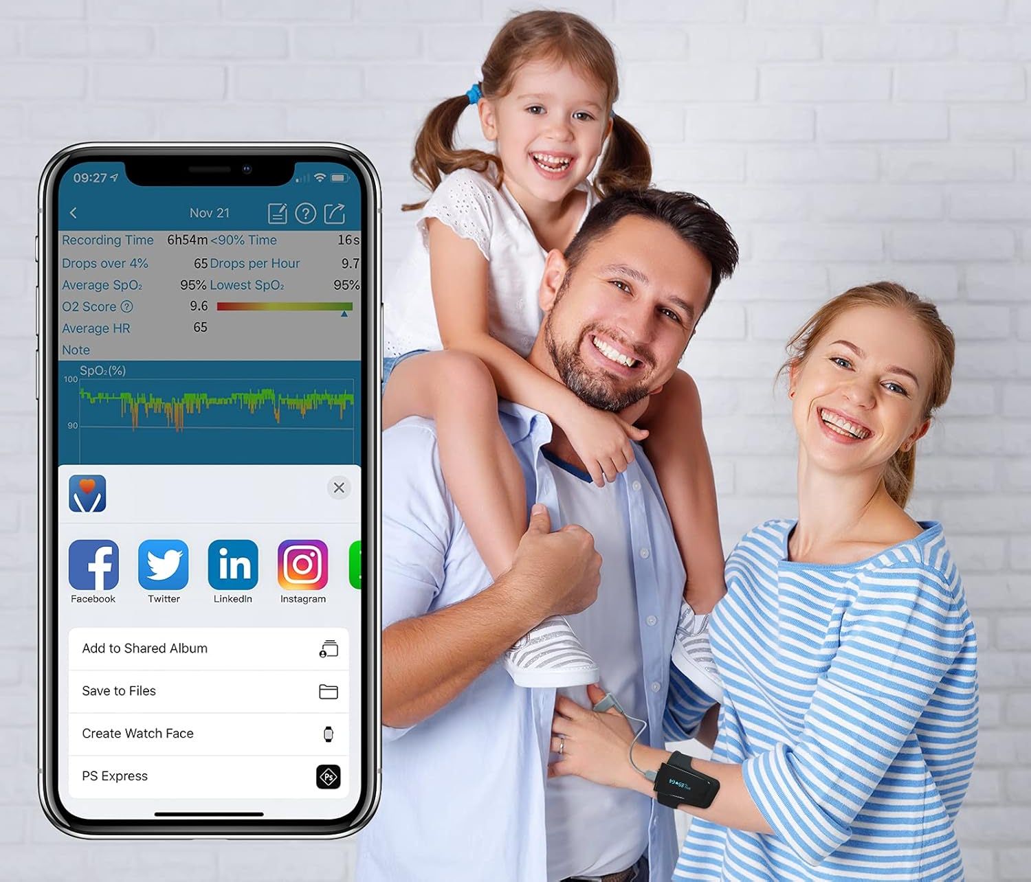 Pulsoksymetr nadgarstkowy Bluetooth z pomiarem SpO₂ i tętna ViATOM