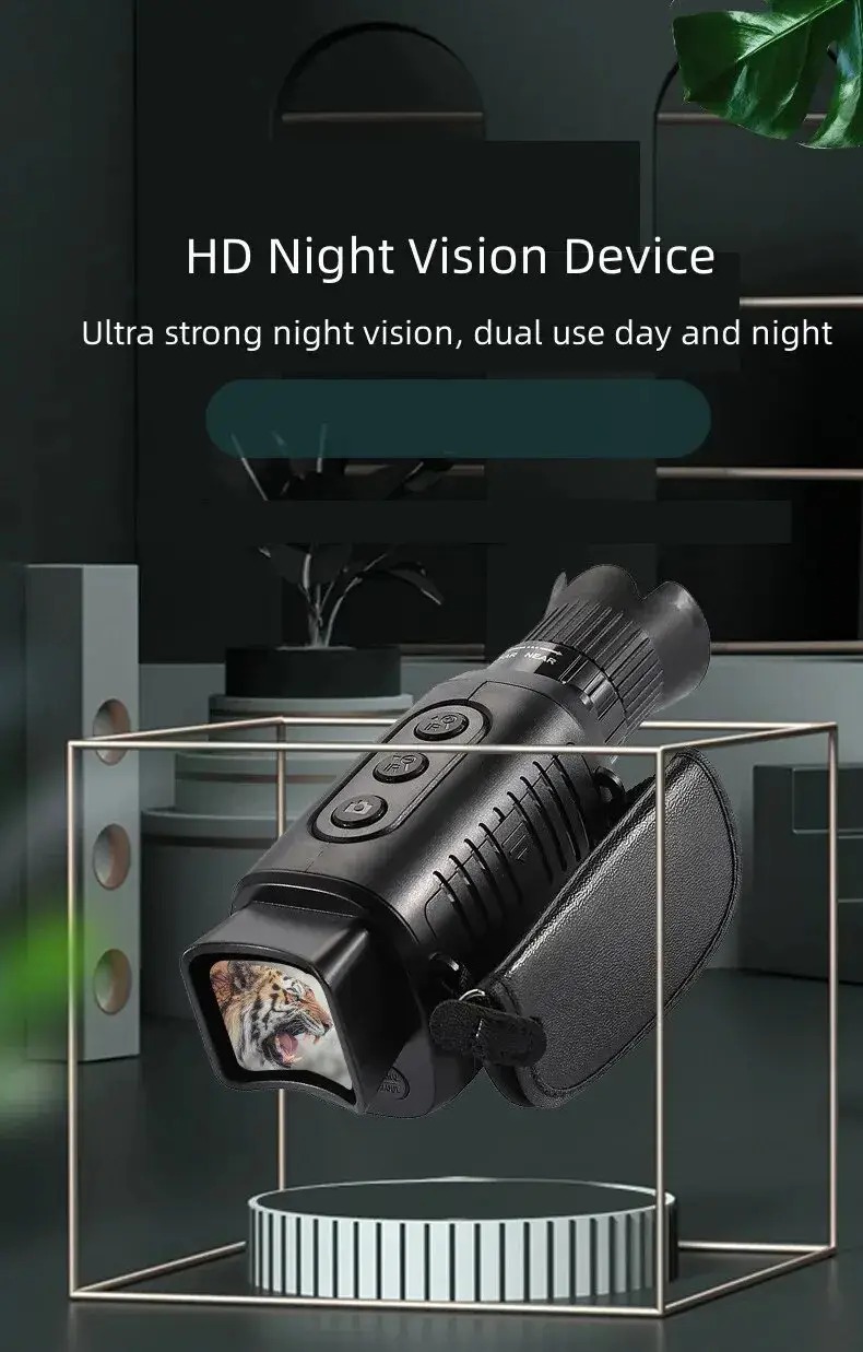 Monokular na podczerwień z noktowizorem, wideo 1080P, 5-krotnym zoomem