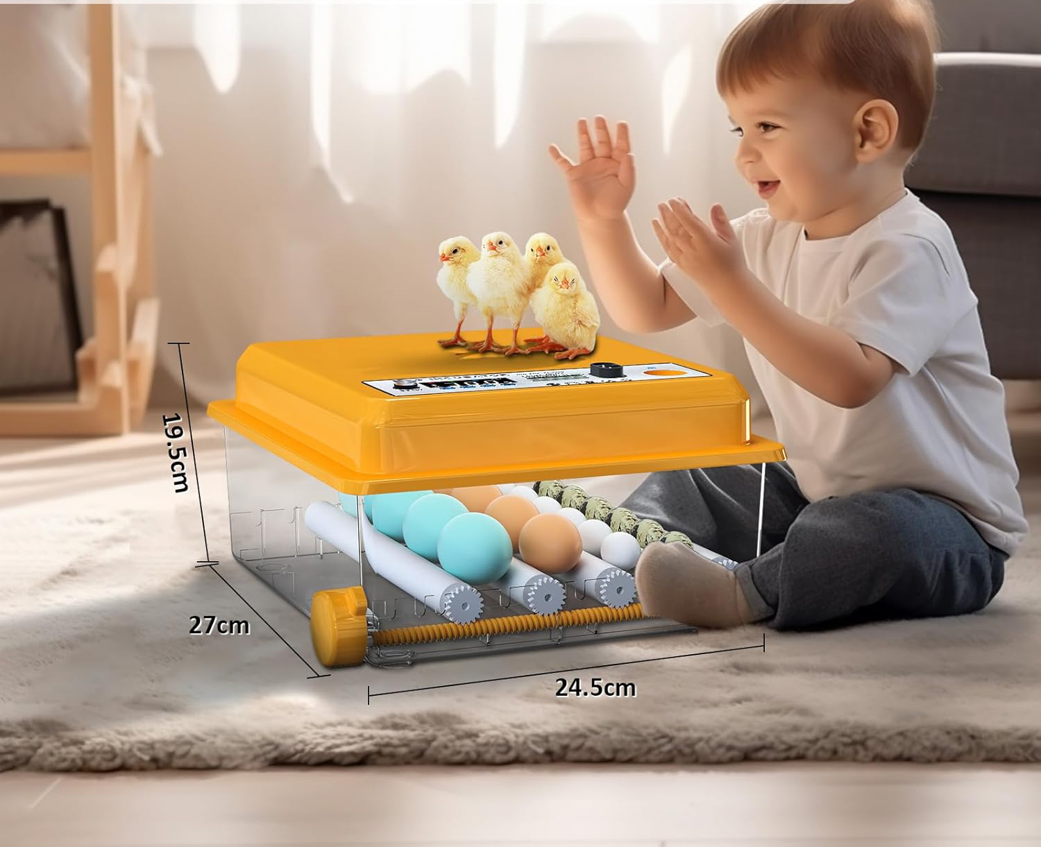 UŻYWANE/NIEKOMPLETNY Inkubator automatycznydo jaj Chalixion FT16