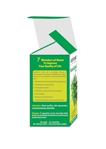 Suplement Neem Guard Baidyanath 60 kapsułek oczyszczający krew i organizm