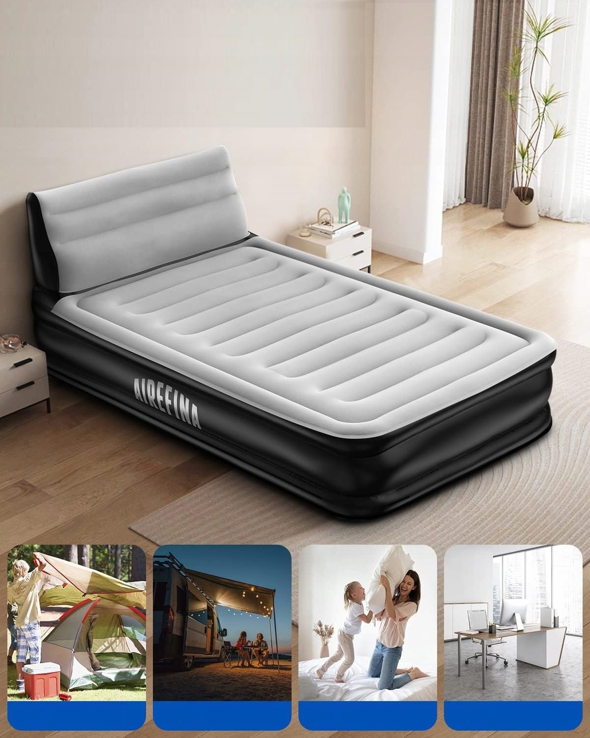 Materac dwuosobowy AIREFINA AF-A04 190 x 137 x 38 cm