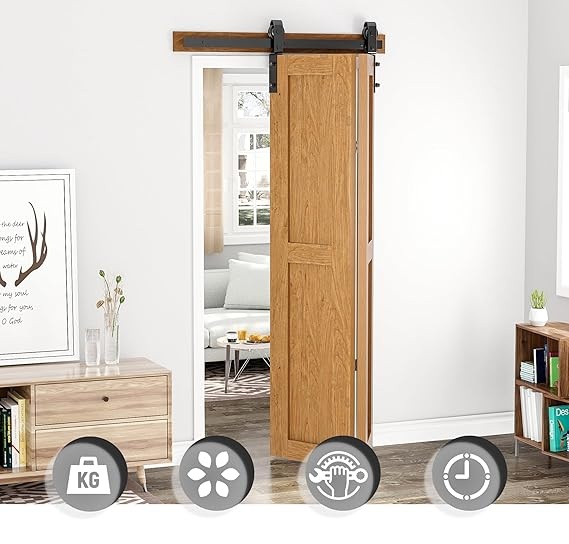 NIEKOMPLETNY Zestaw okuć do drzwi przesuwnych składanych SANKEYTEW 131 cm