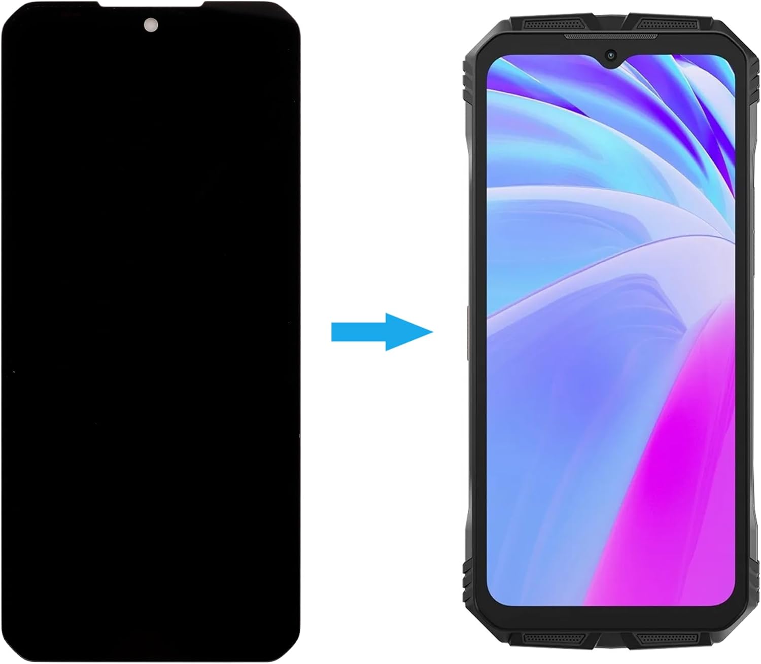 NIEKOMPLETNY Wyświetlacz LCD Duotipa do Doogee V30 6.58" ekran dotykowy