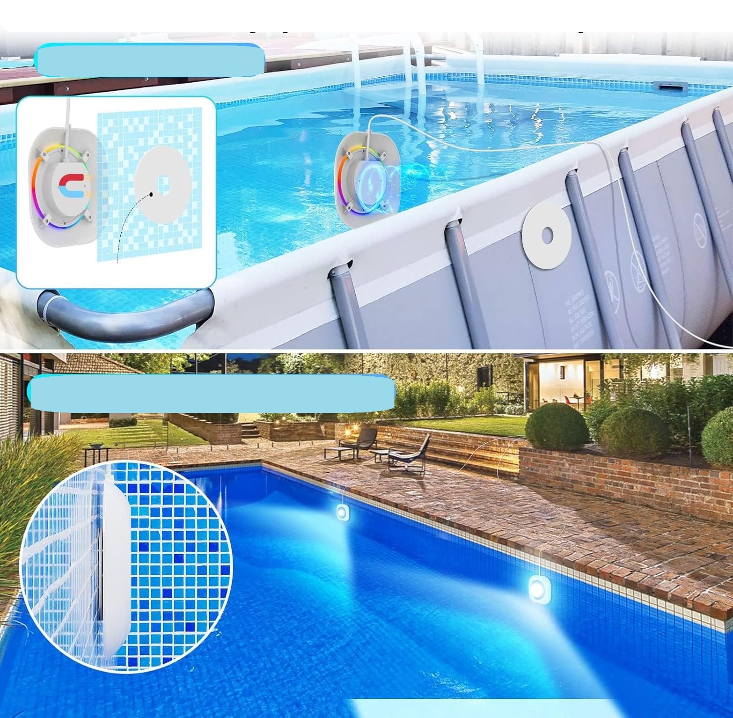 Oświetlenie basenowe podwodne LED 20W LyLmLe 12V IP68 POWYSTAWOWY