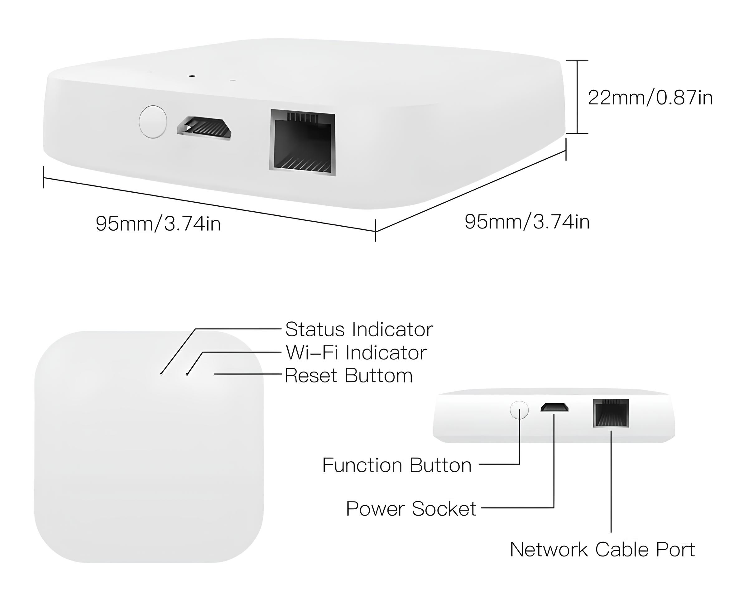 Inteligentny koncentrator domowy MOES M-HUB-MG, WiFi 2,4 GHz z aplikacją