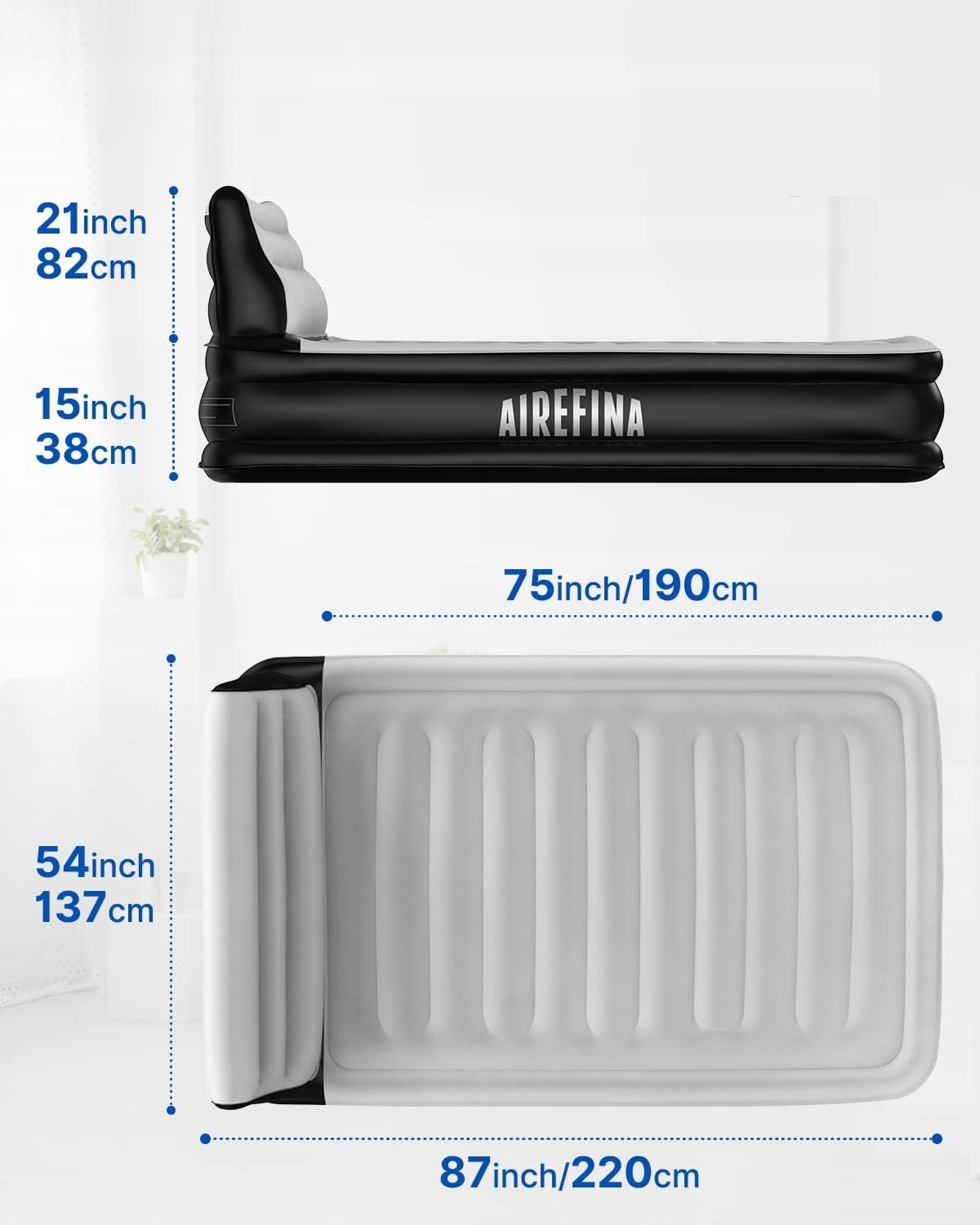 Materac dwuosobowy AIREFINA AF-A04 190 x 137 x 38 cm