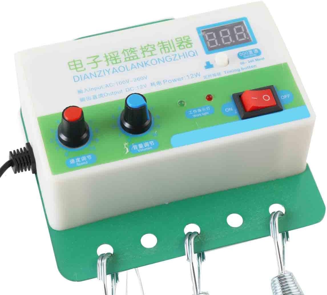 Huśtawka elektryczna dla niemowląt Lfhelper automatyczne bujanie timer 15kg