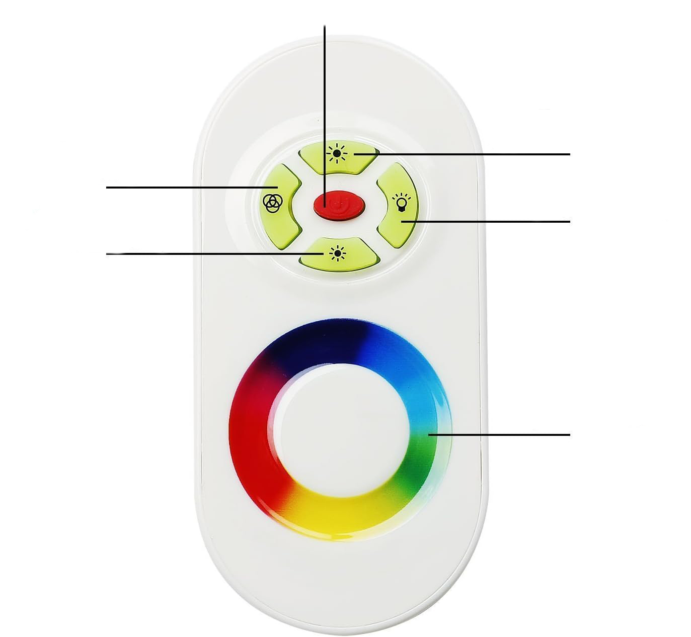 Oświetlenie gruntowe LED SUBOSI, 0,6 W, Ø26 mm, IP65, RGB, 20pcs