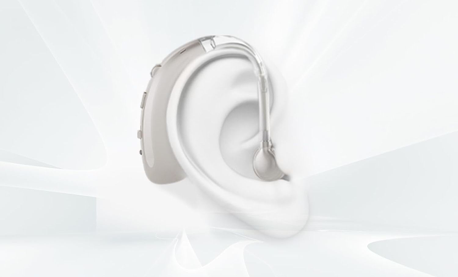 Aparat słuchowy Britzgo A360 dla seniorów 6 poziomów głośności srebrny